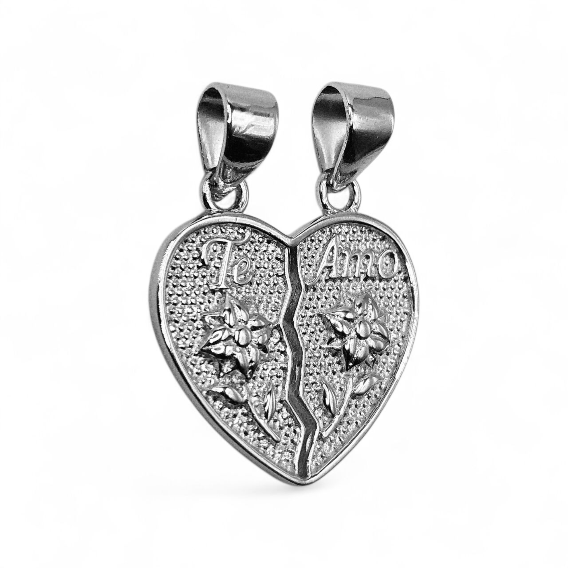 Breakable Heart Pendant Silver 925 Te Amo Engraving Customizable