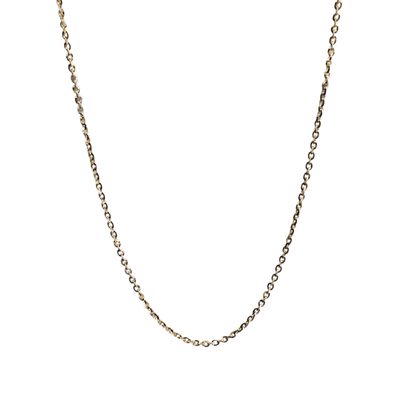 Brillantina Chain Italian Solid 925 14K Gold Plated Sterling Silver for Men, Women 2 mm