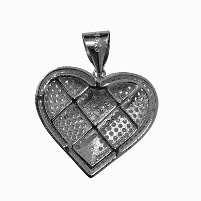 Broken Heart Sterling Silver Pendant