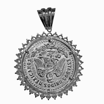 Centenario Silver Pendant Mexican Coin Sterling Silver 925