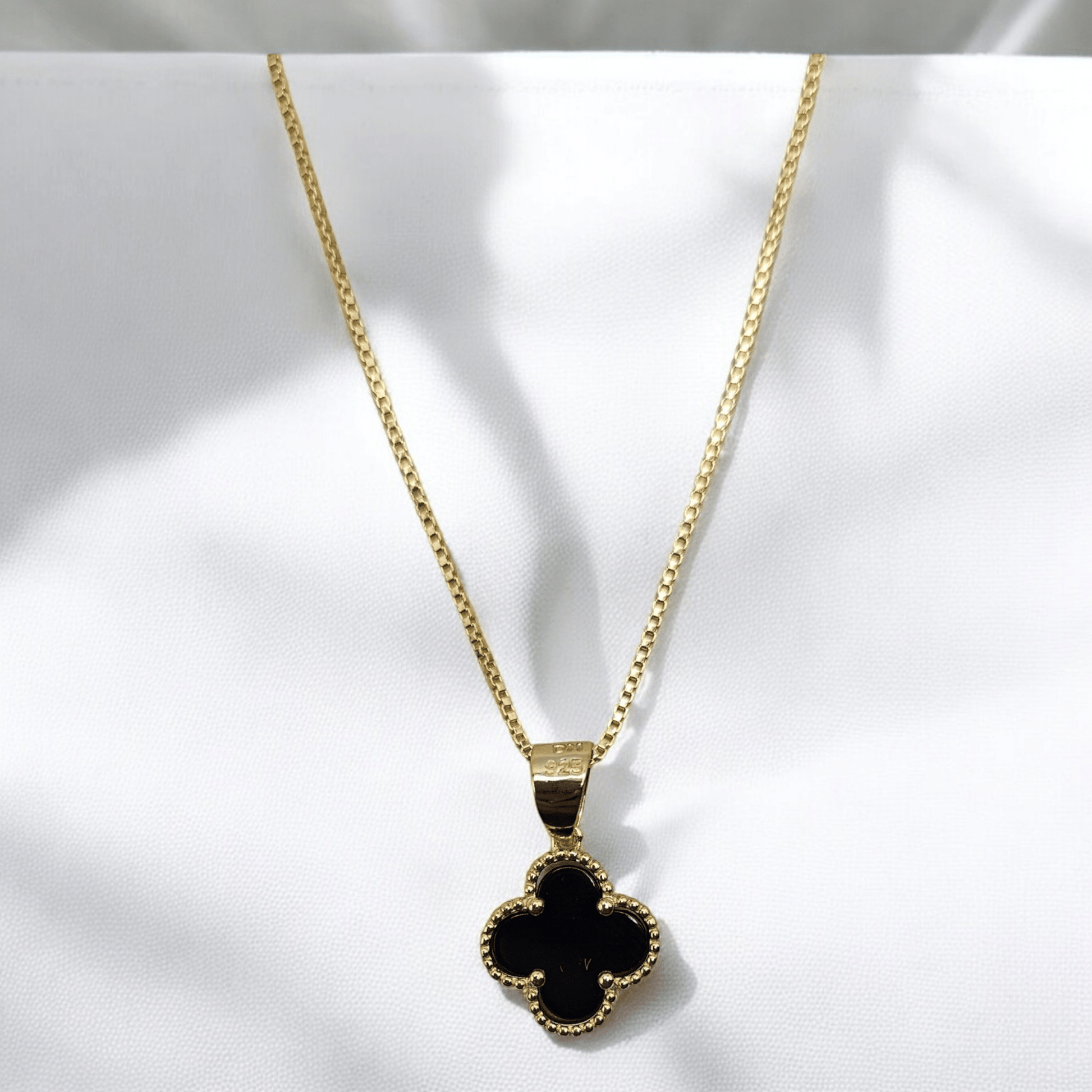 Clover Silver 925 with 14K Gold Plating Necklace