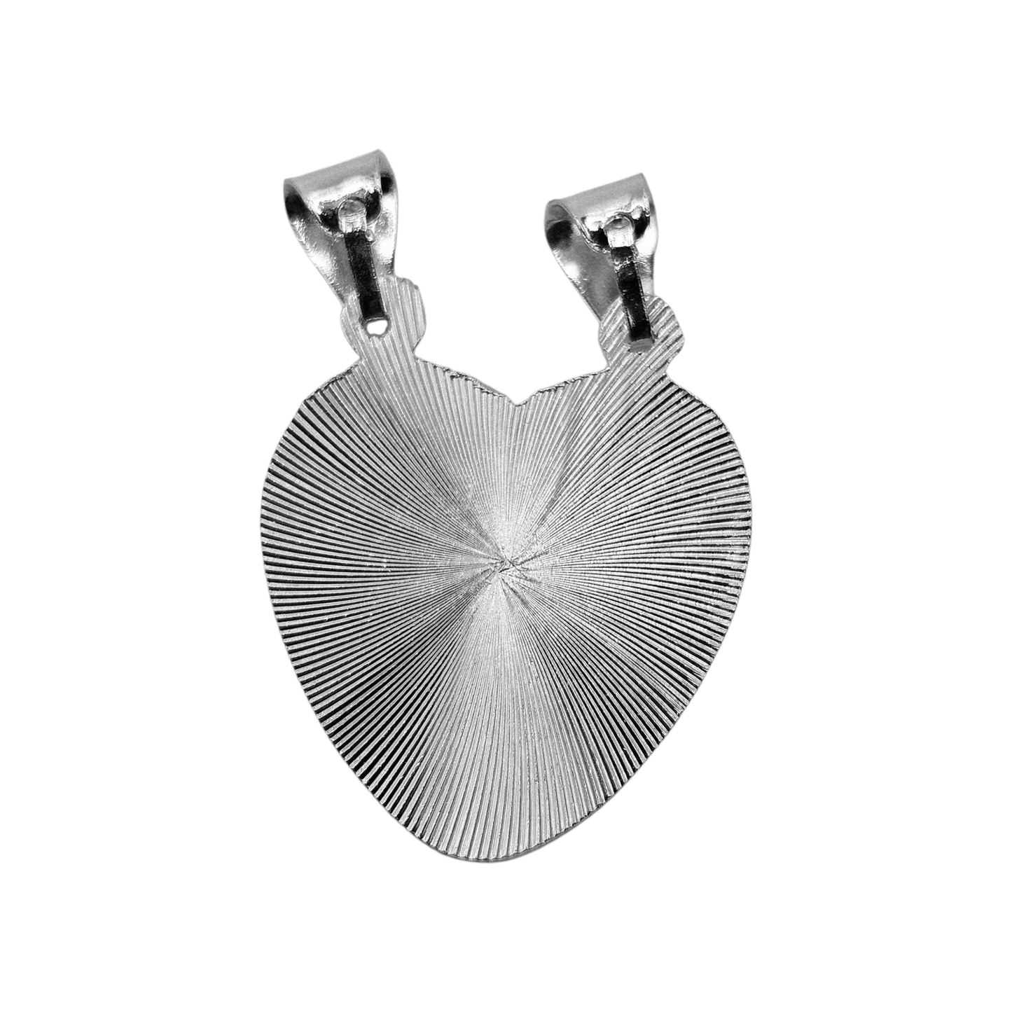 Couple's Breakable Heart 2 Piece Pendant with Virgin Mary and Sacred Heart