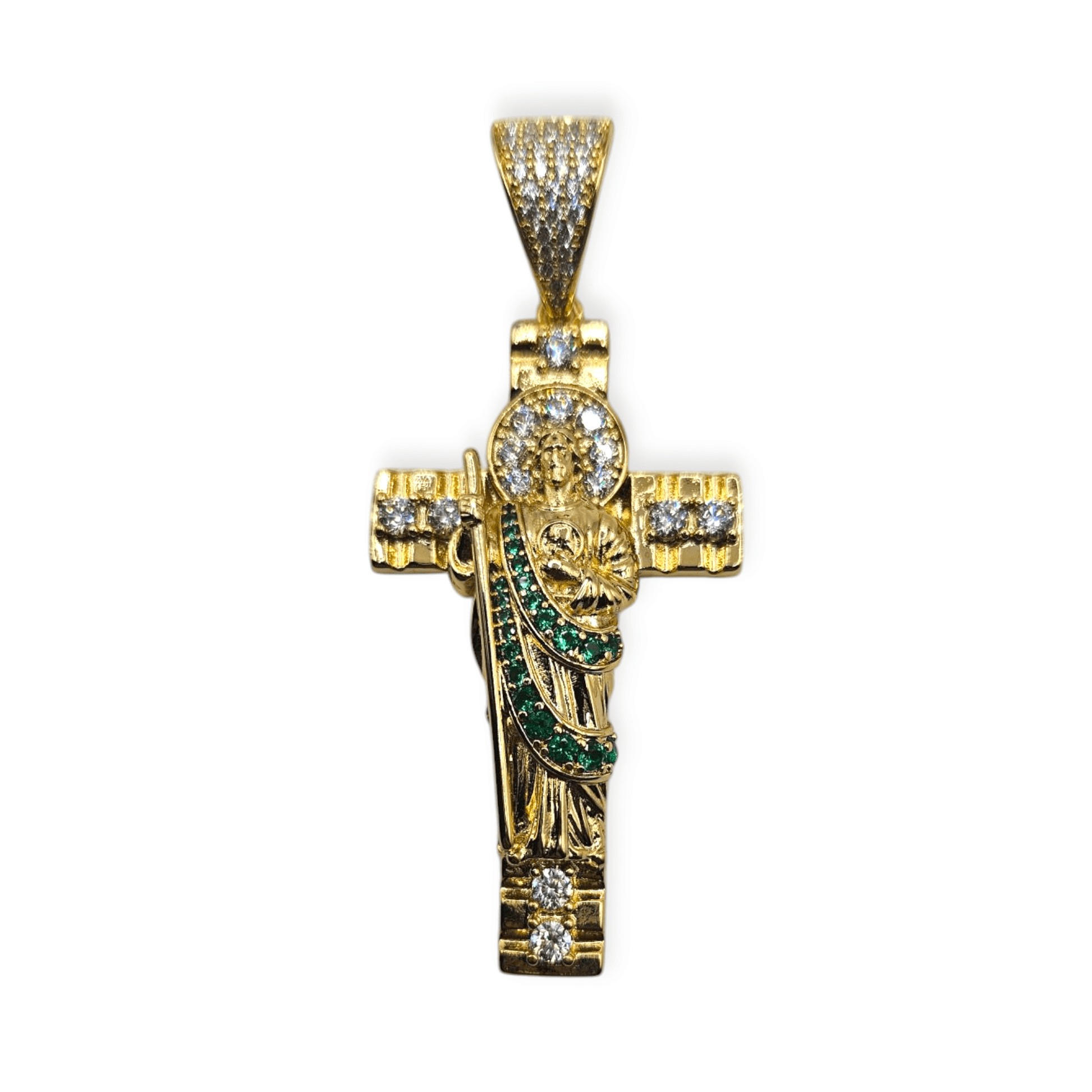Cross Saint Jude 14K Gold Plated Pendant