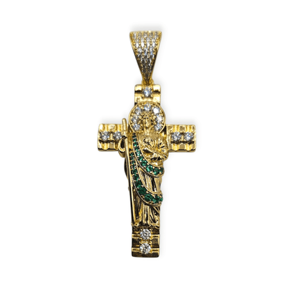 Cross Saint Jude 14K Gold Plated Pendant