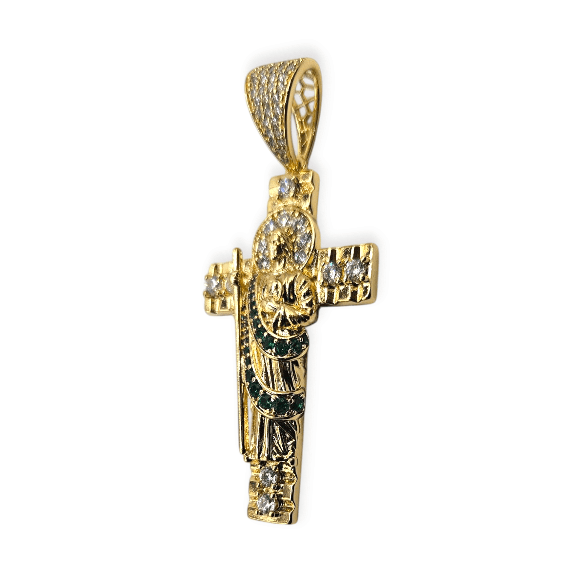 Cross Saint Jude 14K Gold Plated Pendant