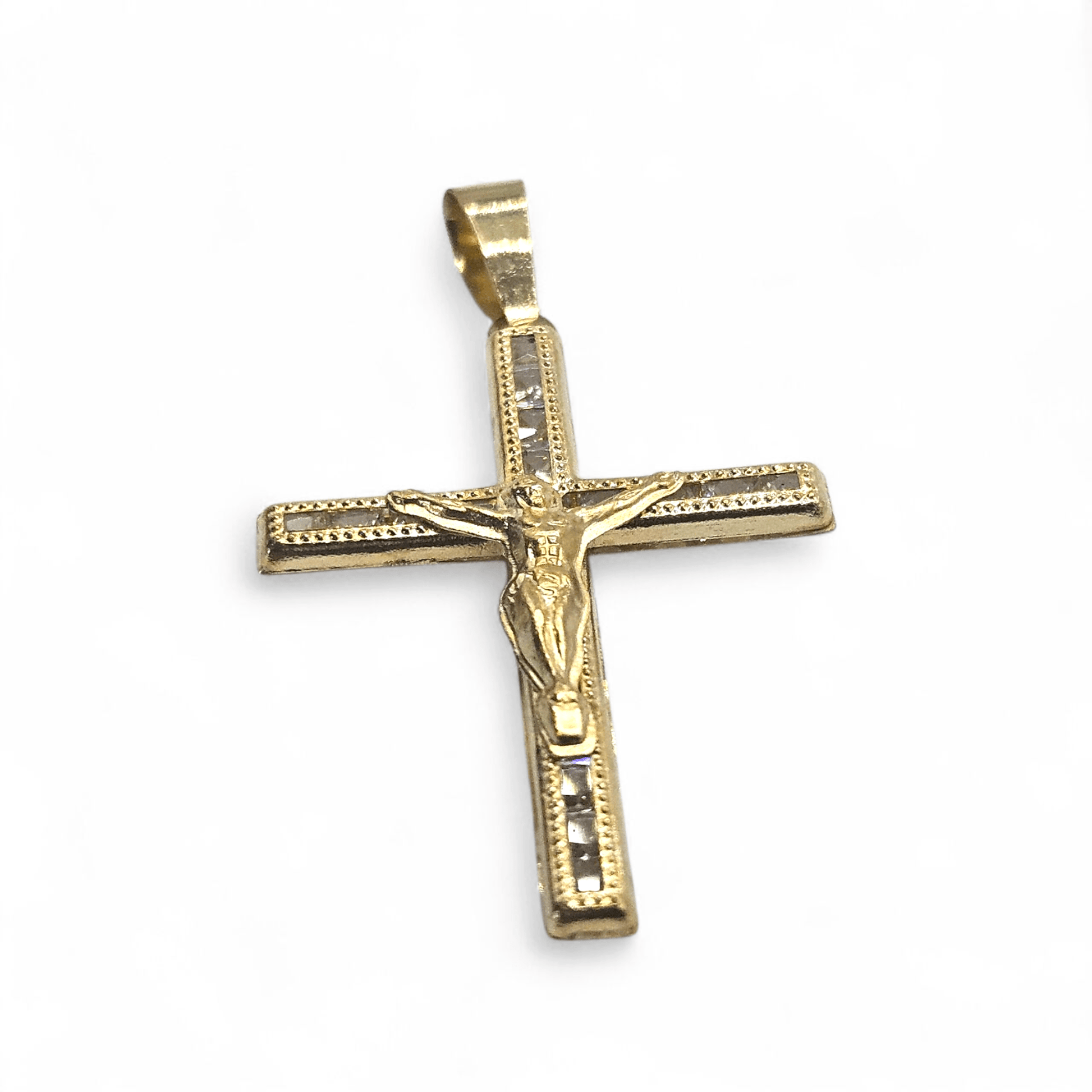 Crucifix 14K Gold Pendant Cross for Men and Women