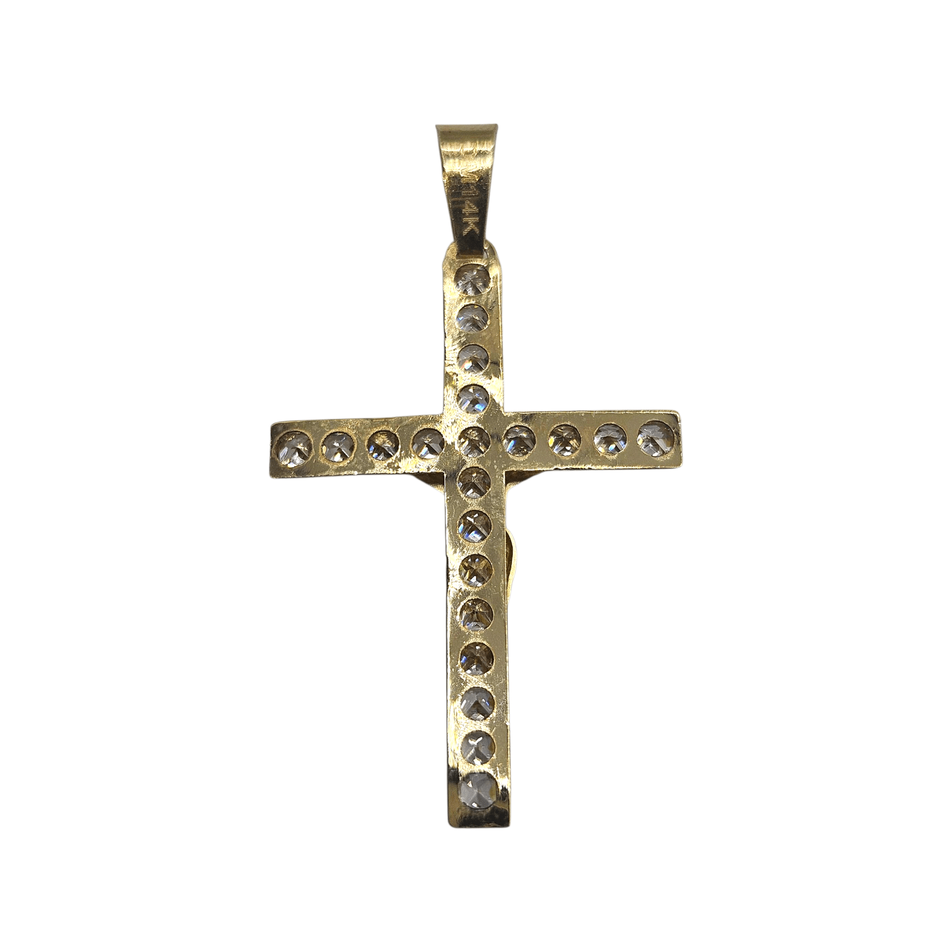 Crucifix 14K Gold Pendant Cross for Men and Women