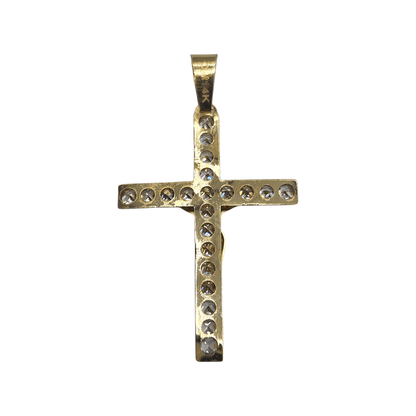 Crucifix 14K Gold Pendant Cross for Men and Women