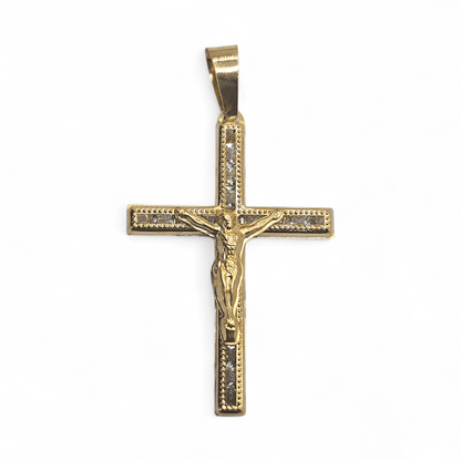 Crucifix 14K Gold Pendant Cross for Men and Women