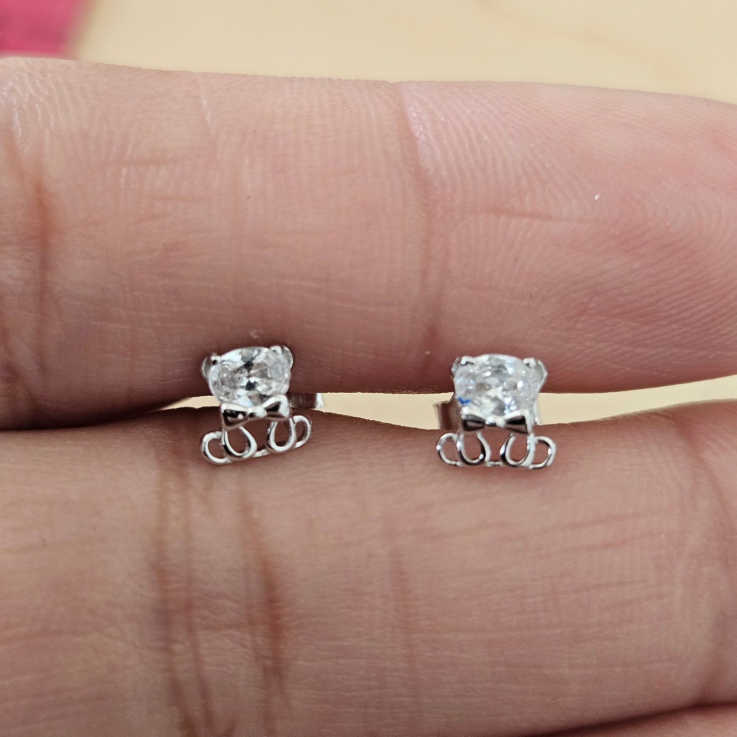Cute Bear Small Stud Earrings Great for Girls or Danty Earrings for Women