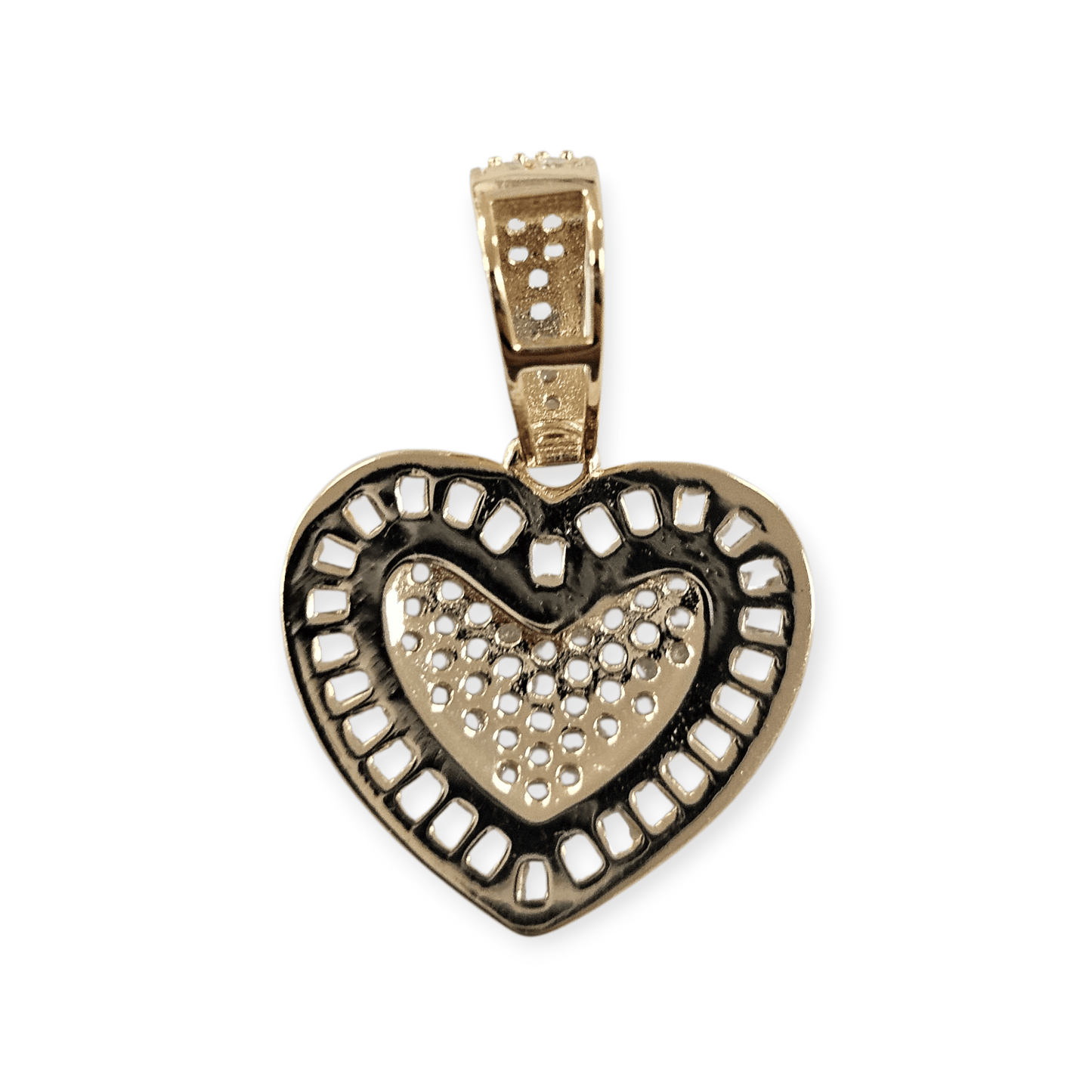 Dainty Heart Pendant Silver 925 18K Gold Plated