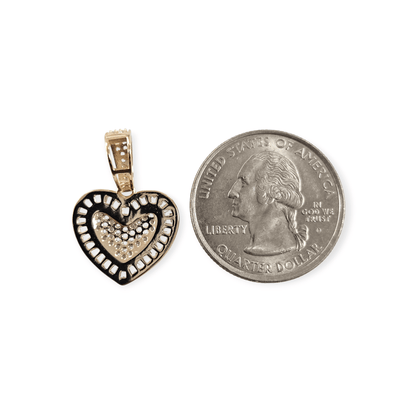 Dainty Heart Pendant Silver 925 18K Gold Plated