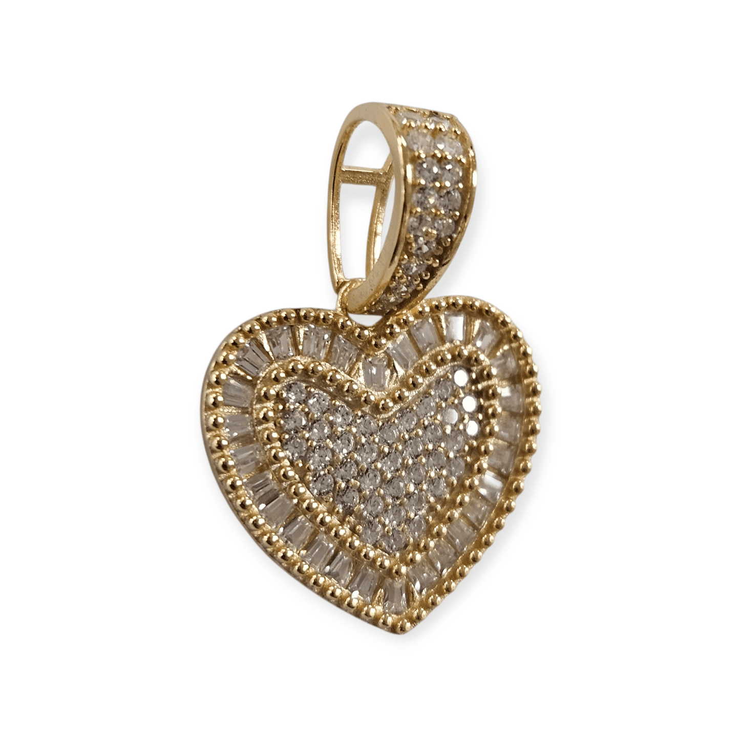 Dainty Heart Pendant Silver 925 18K Gold Plated
