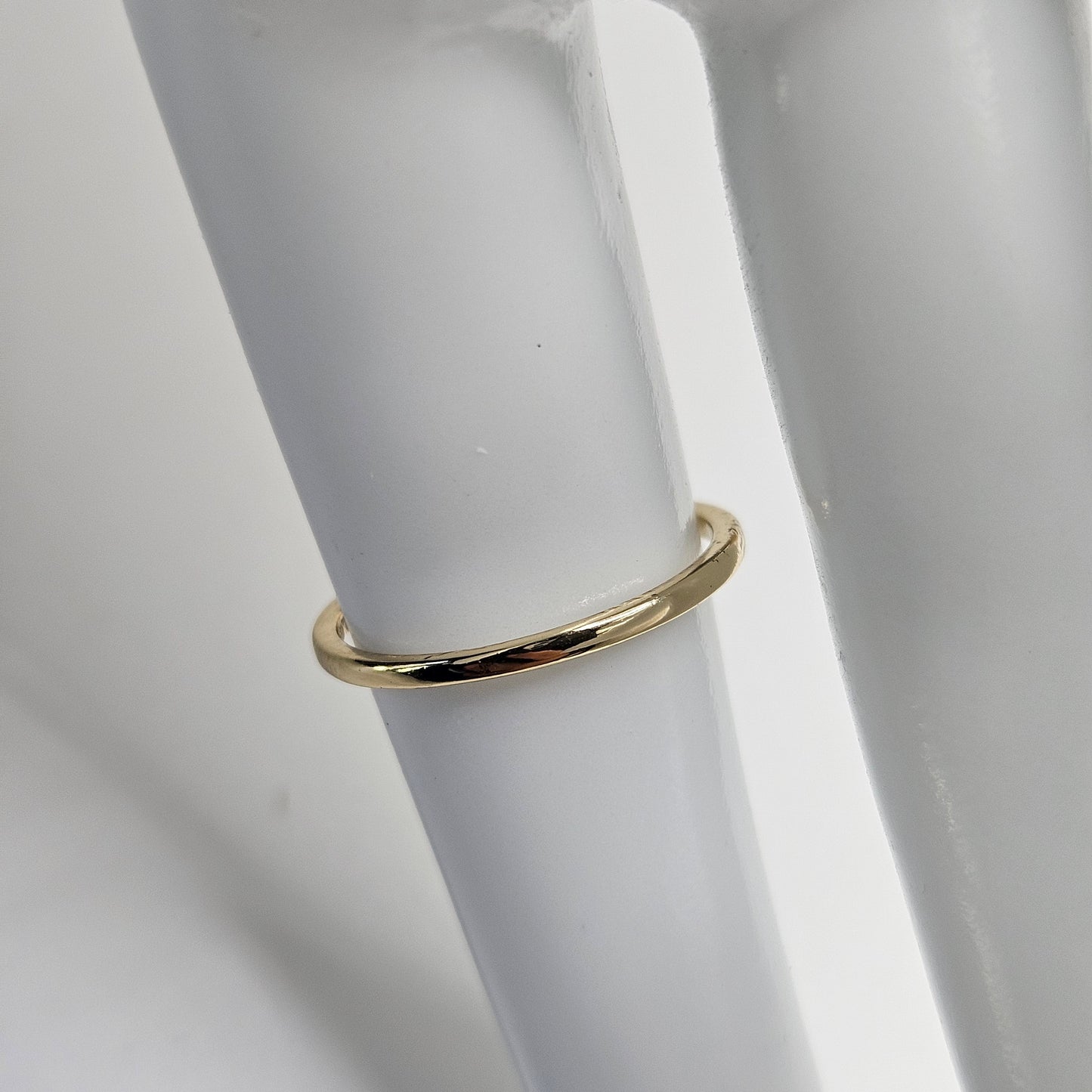 Dainty Ring Band with Black Cubic Zirconia Stones for Women