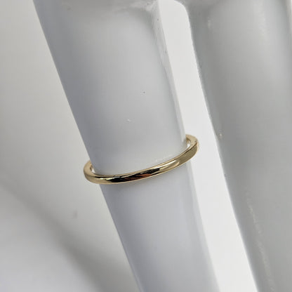 Dainty Ring Band with Black Cubic Zirconia Stones for Women