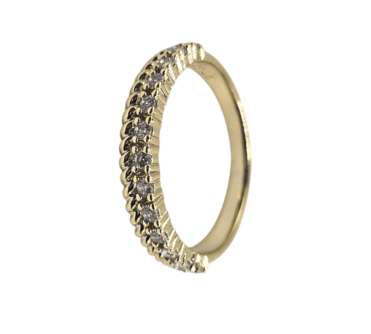 Double Band Ring 14k Gold Plated Ring for Women
