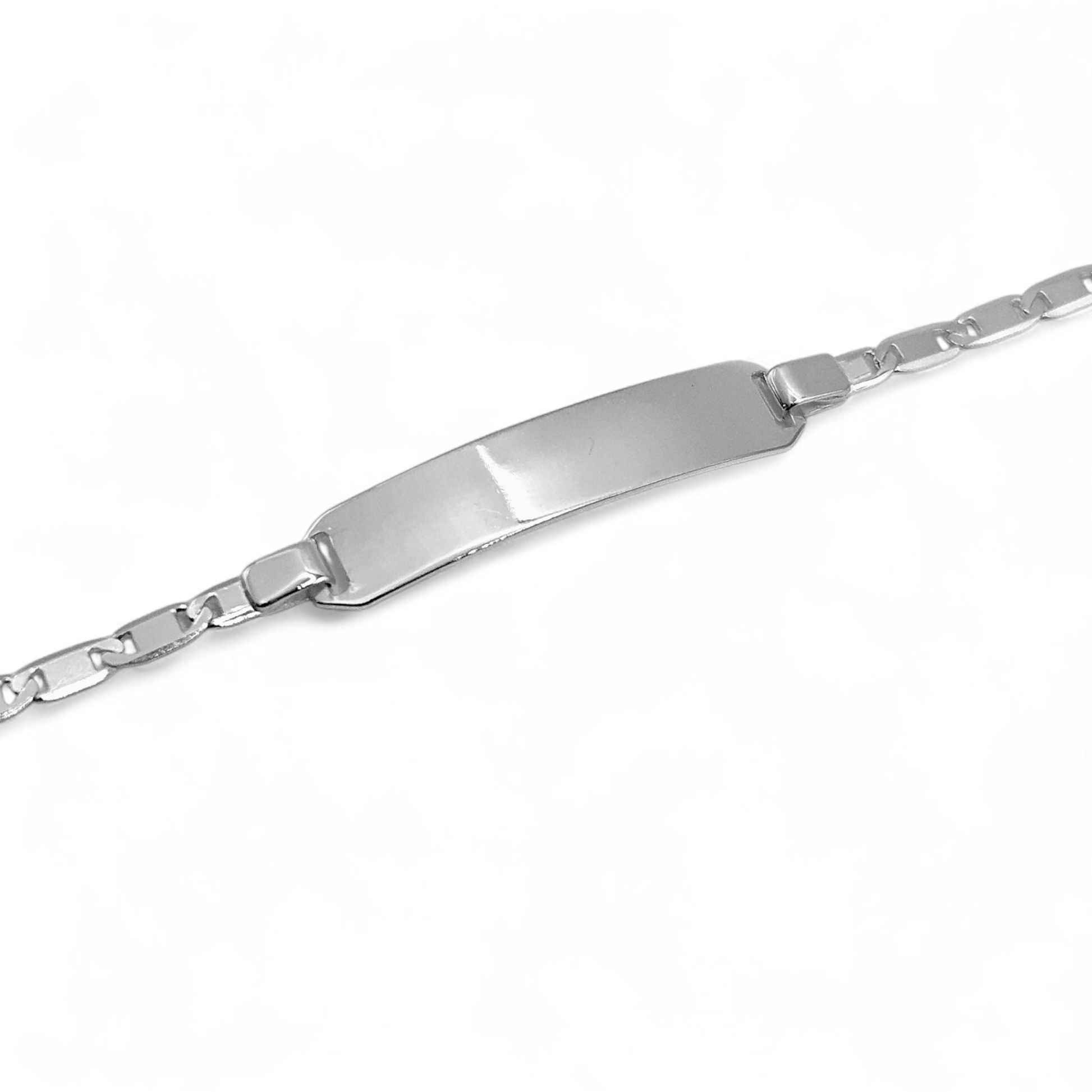 Engravable Silver Mariner Kids Bracelet for Boy or Girl