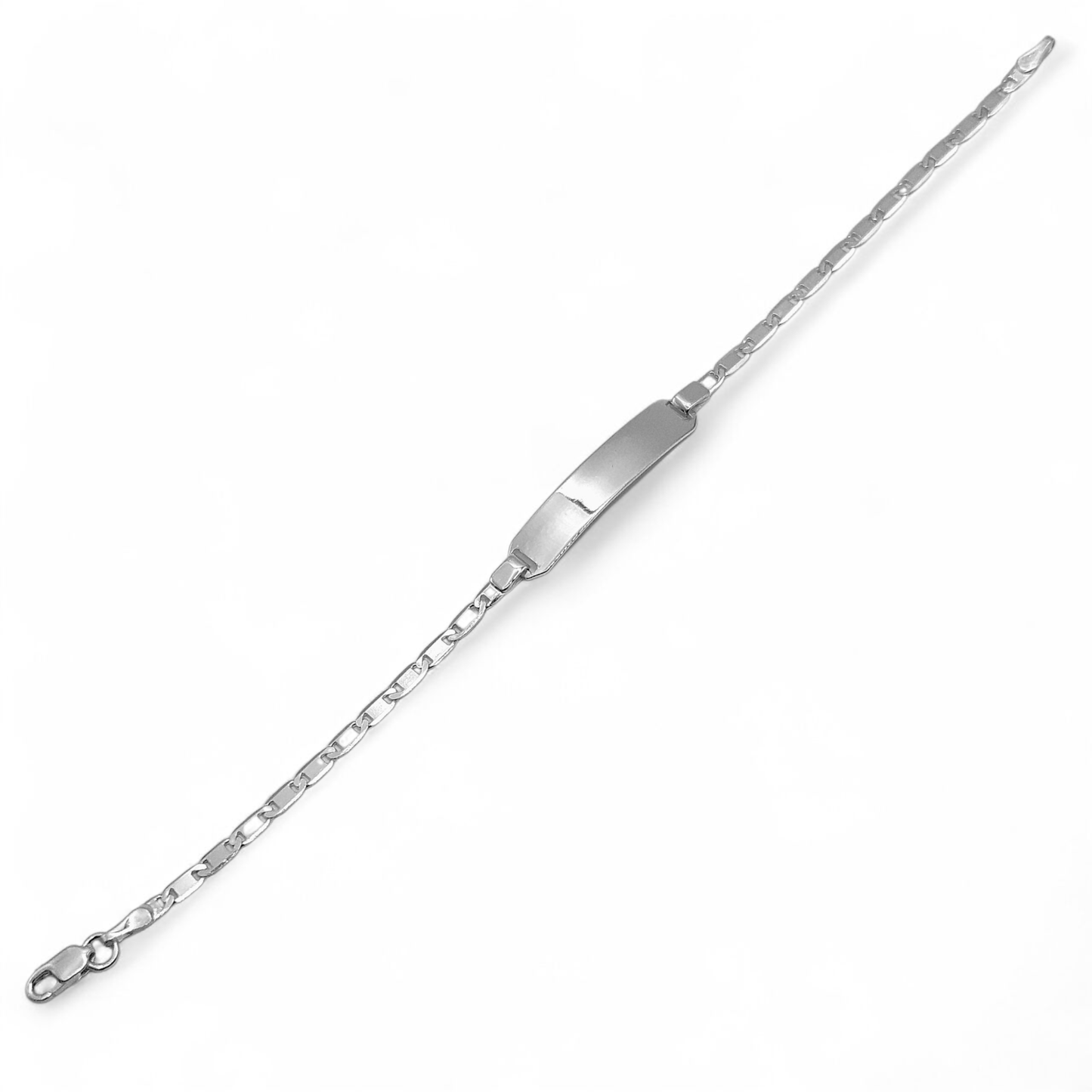 Engravable Silver Mariner Kids Bracelet for Boy or Girl