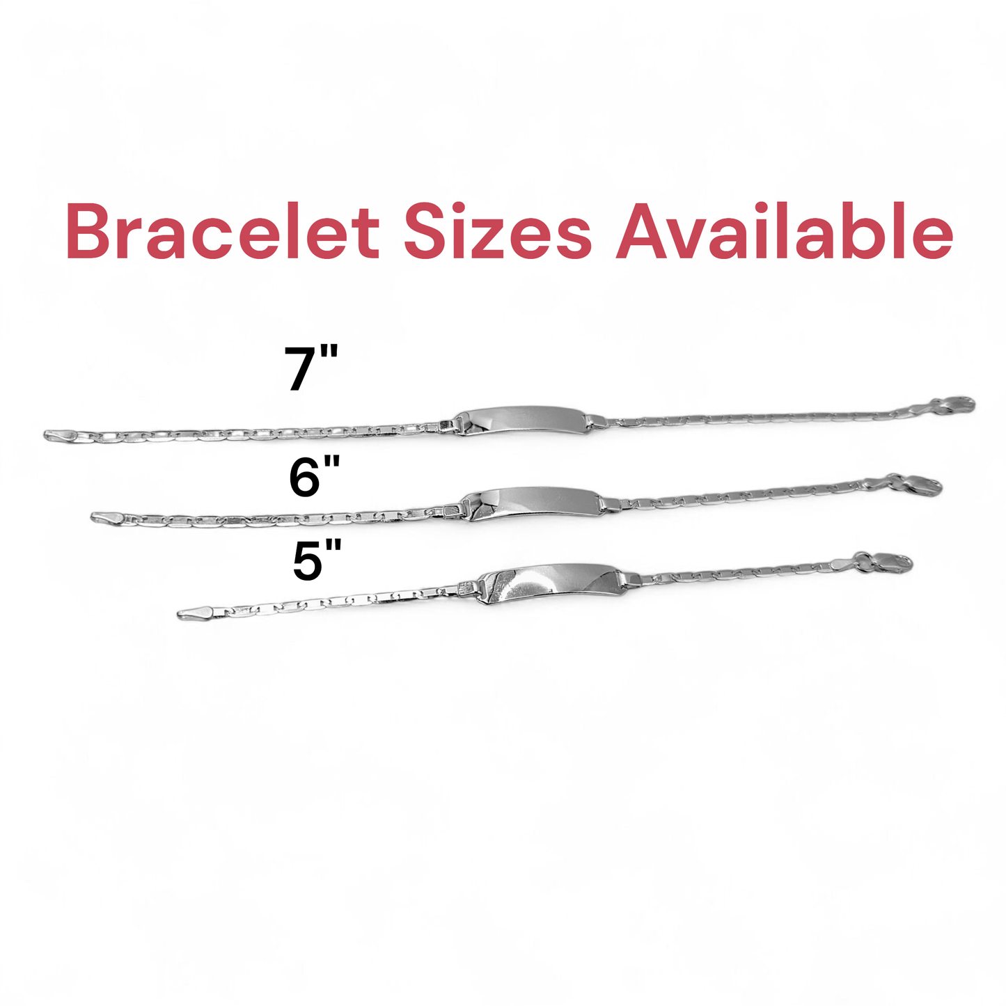 Engravable Silver Mariner Kids Bracelet for Boy or Girl