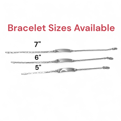Engravable Silver Mariner Kids Bracelet for Boy or Girl