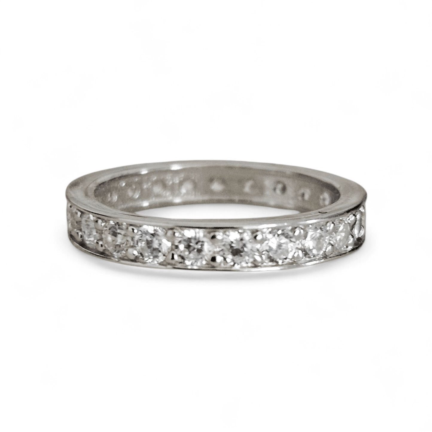 Eternity Cubic Zircobia Silver 925 Band