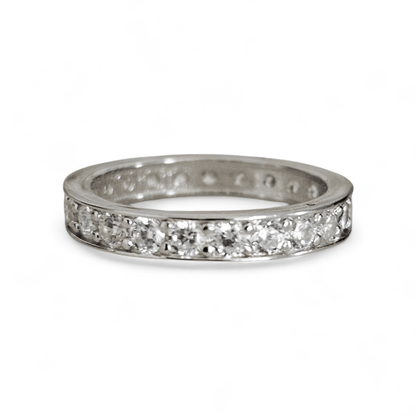 Eternity Cubic Zircobia Silver 925 Band