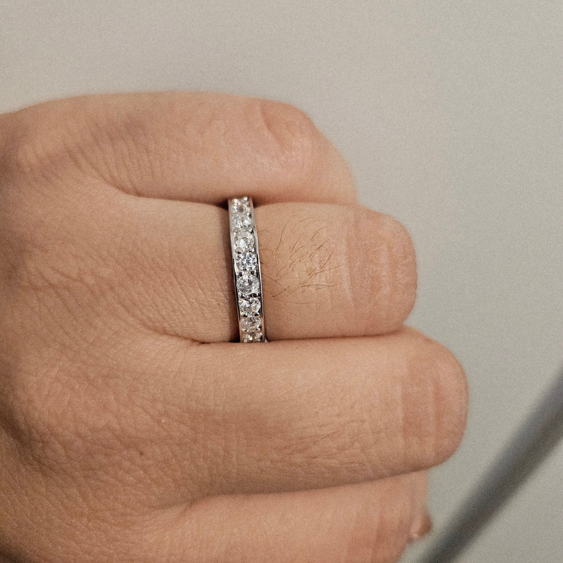 Eternity Cubic Zircobia Silver 925 Band