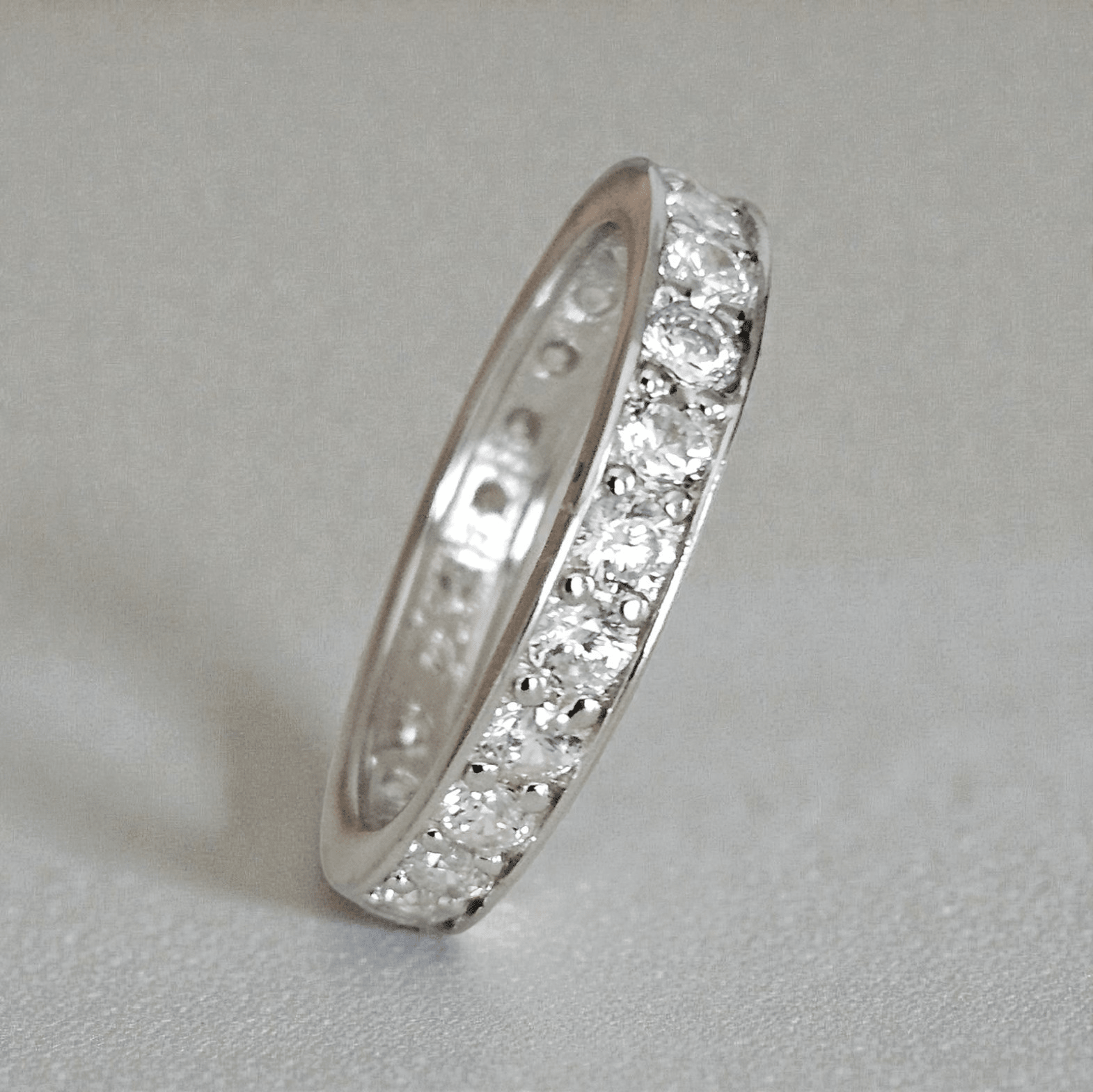 Eternity Cubic Zircobia Silver 925 Band