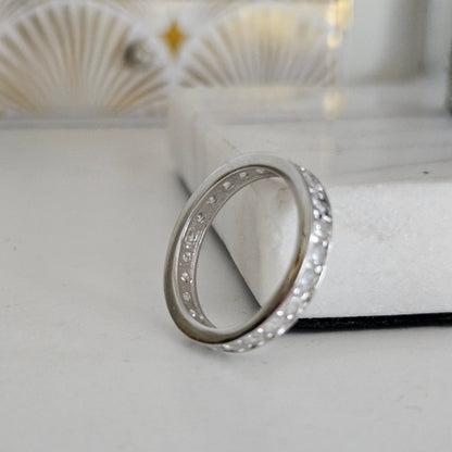 Eternity Cubic Zircobia Silver 925 Band