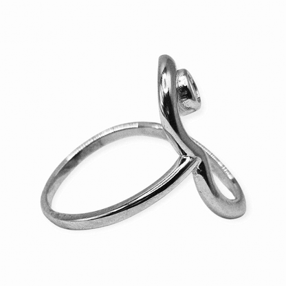 Fancy Heart Shape Silver 925 Ring