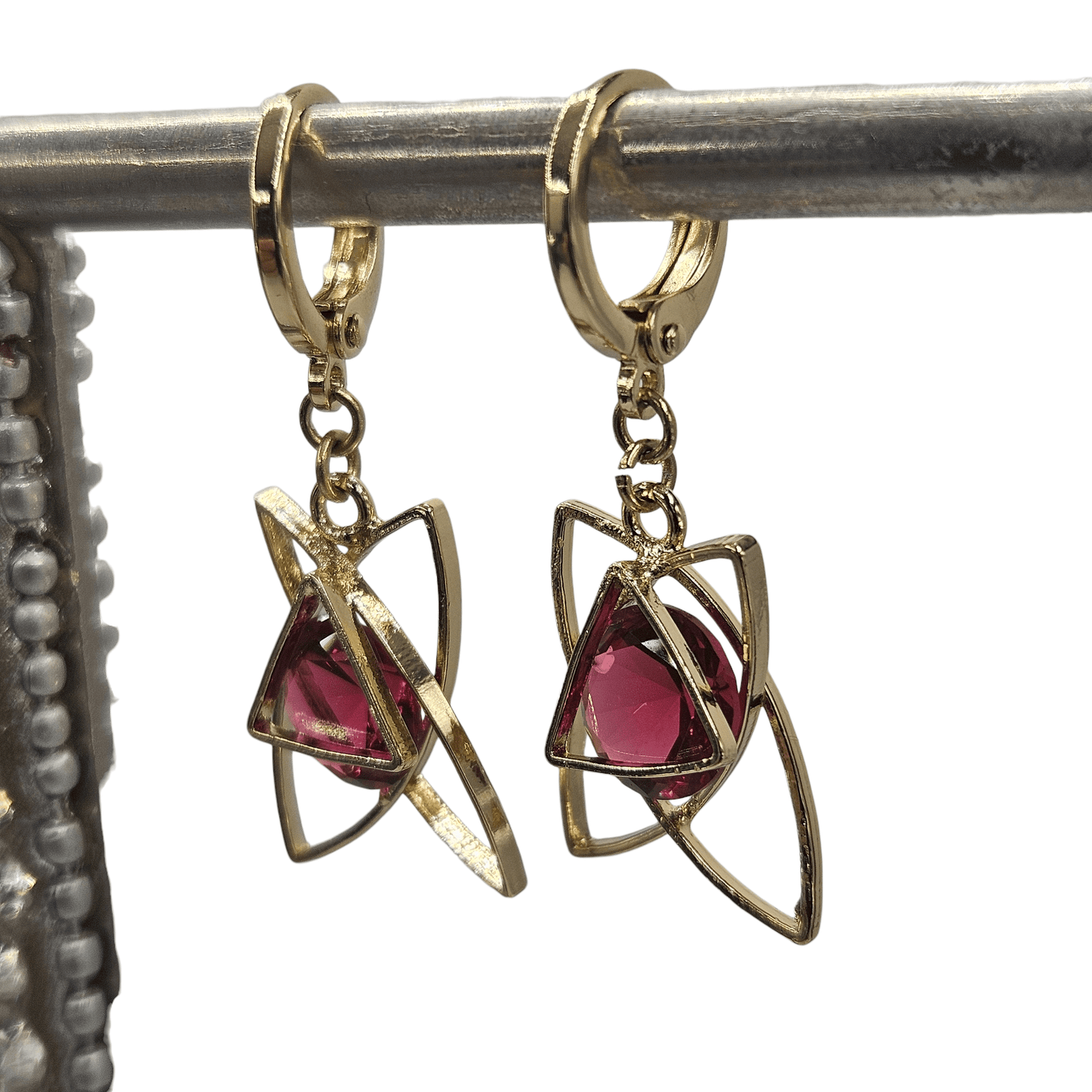 Fancy Hoop 14K Gold Plated Women Earrings