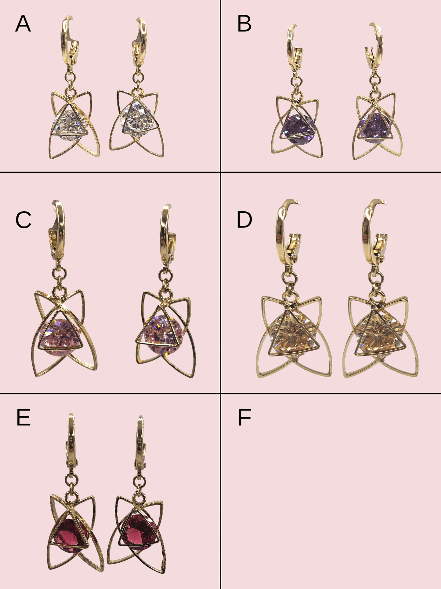 Fancy Hoop 14K Gold Plated Women Earrings