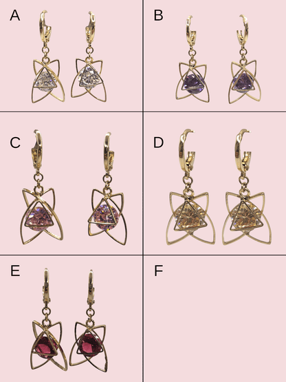 Fancy Hoop 14K Gold Plated Women Earrings