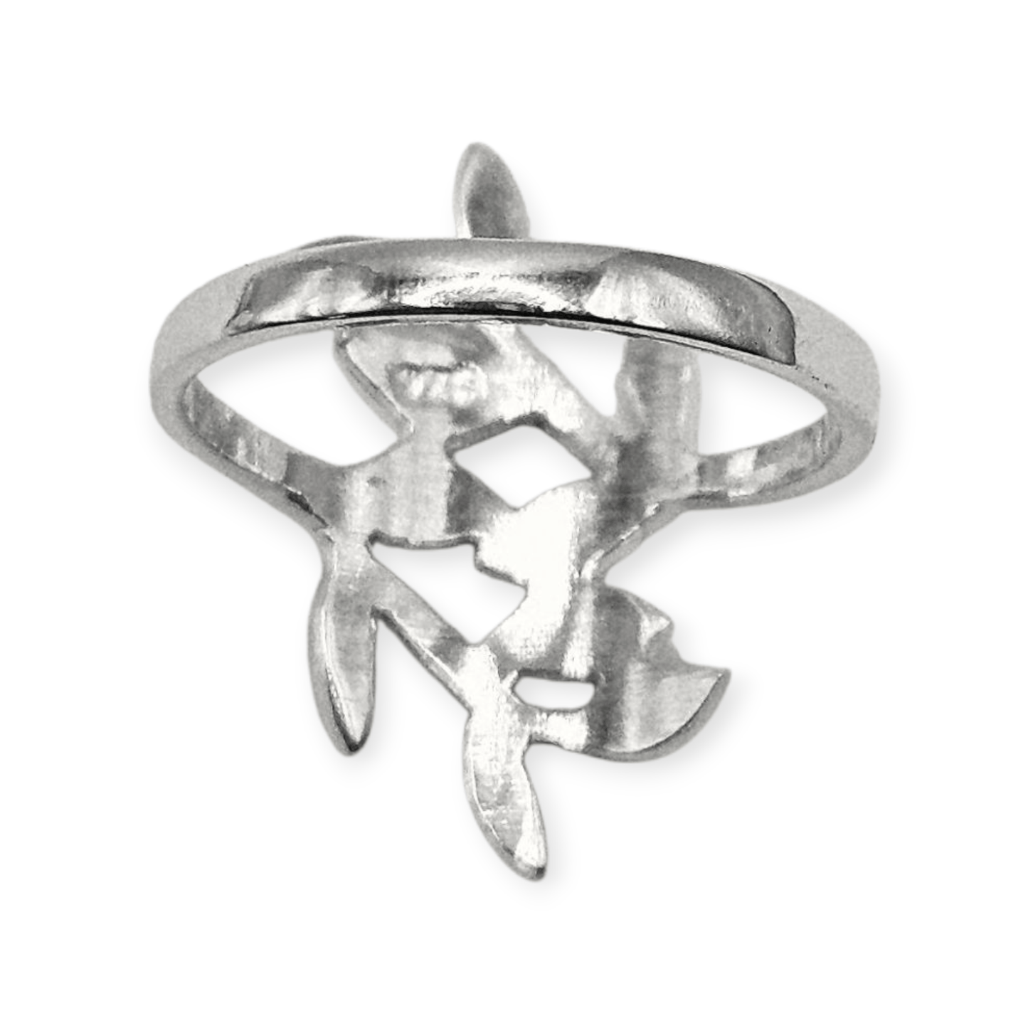 Fancy Leaf Design Silver 925 Ring