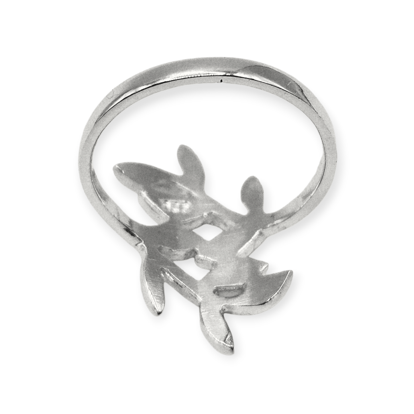 Fancy Leaf Design Silver 925 Ring