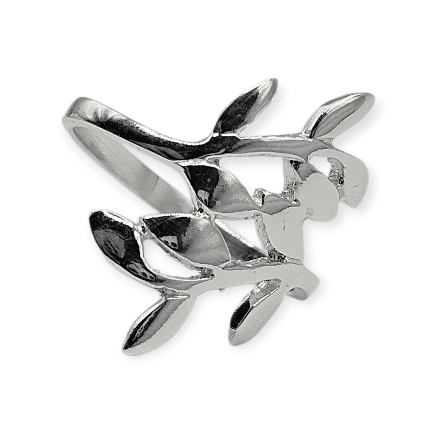 Fancy Leaf Design Silver 925 Ring