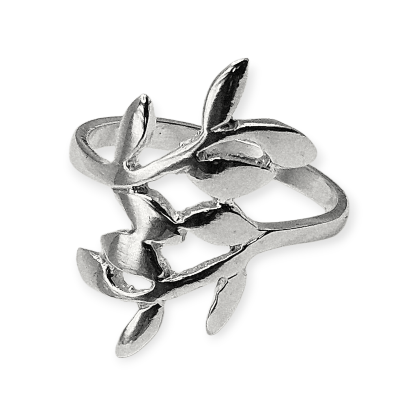 Fancy Leaf Design Silver 925 Ring