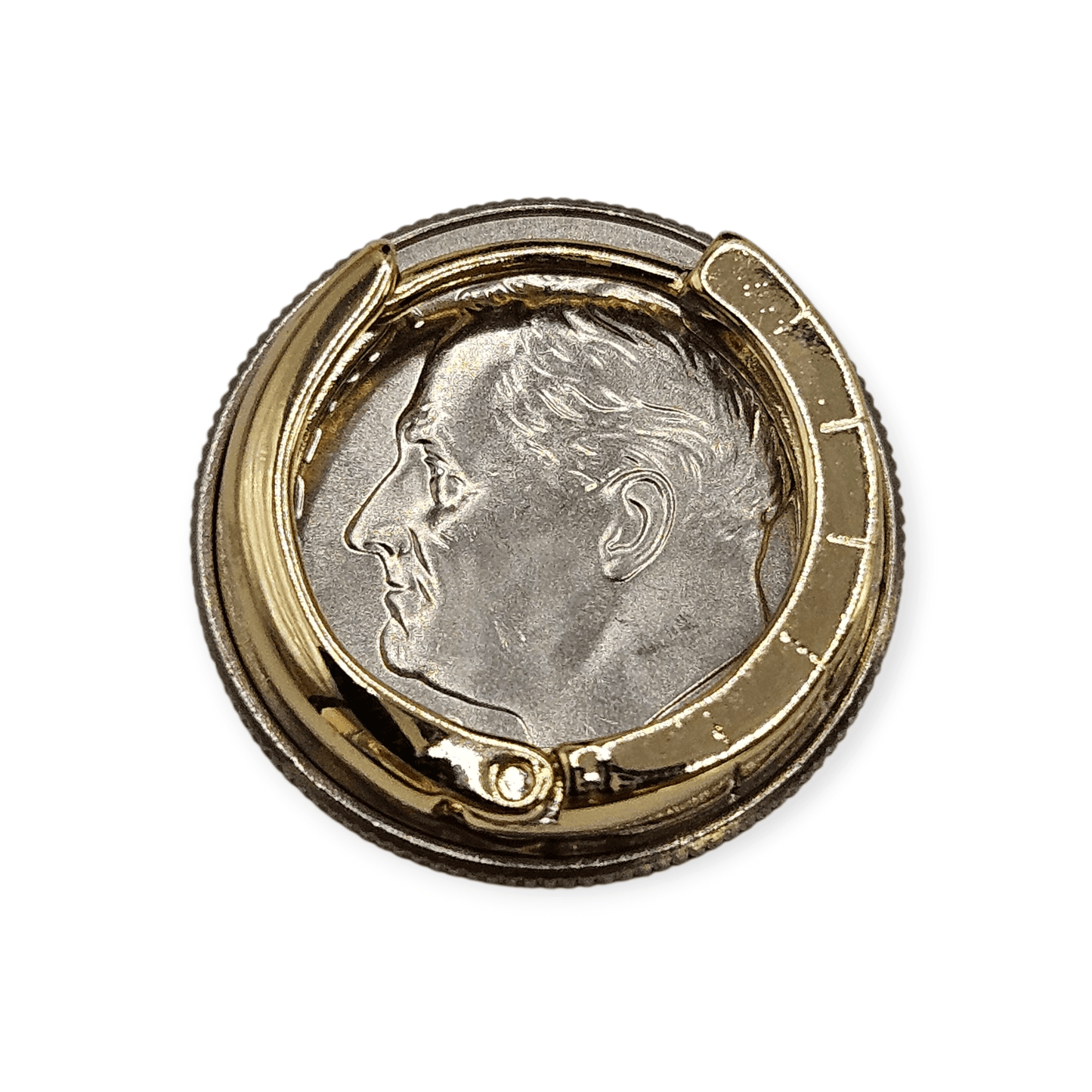 Flat Hoop Earrings 14K Gold Plated Women Earrings 17mm