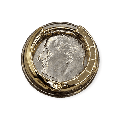 Flat Hoop Earrings 14K Gold Plated Women Earrings 17mm