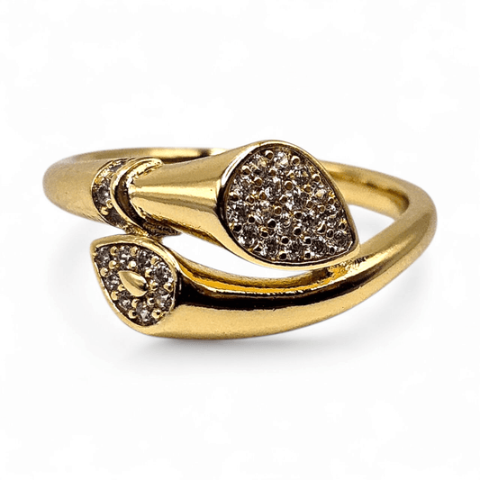 Flower Ring 14k Gold Plated for Women