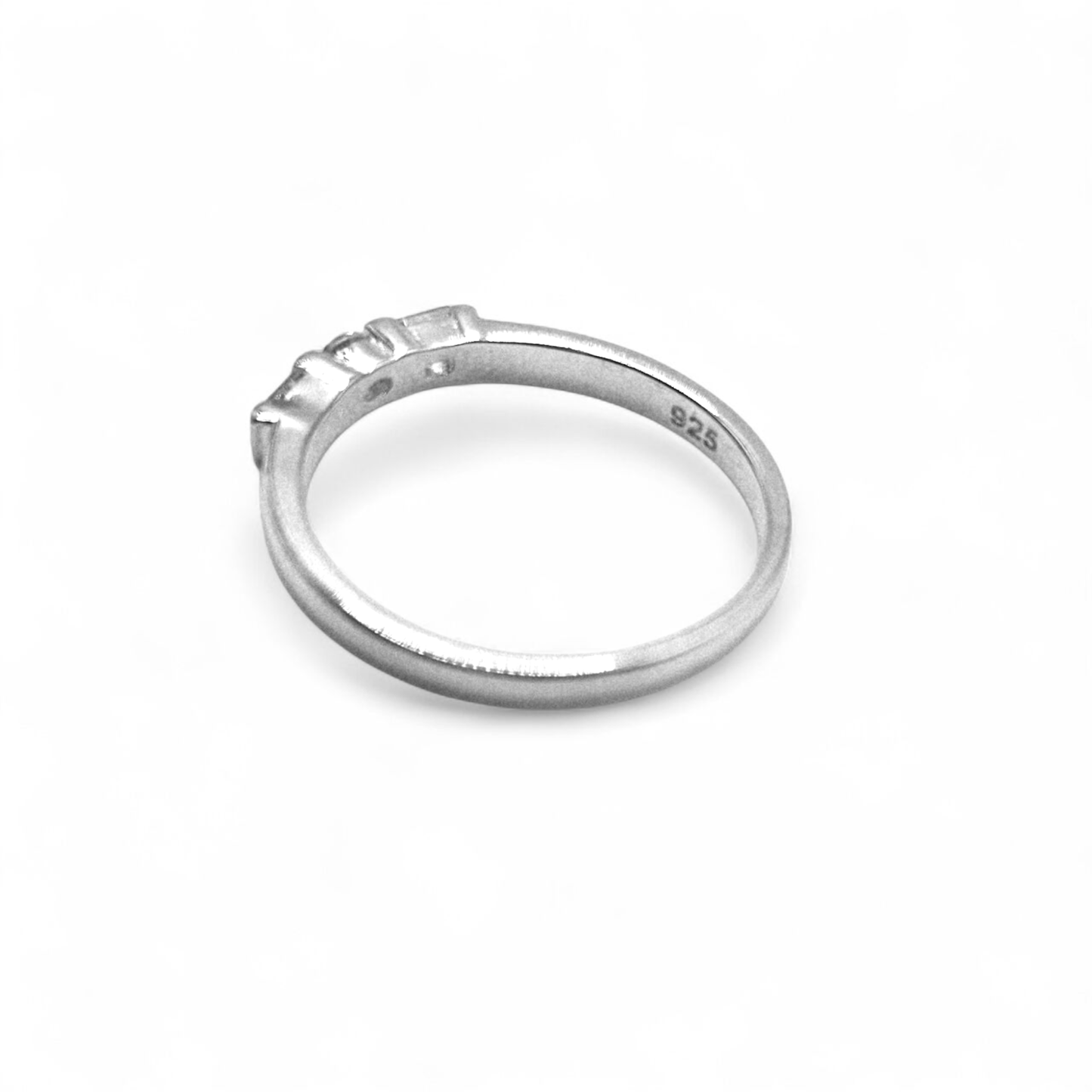 Girls Sterling Silver Pink Cubic Zirconia Ring