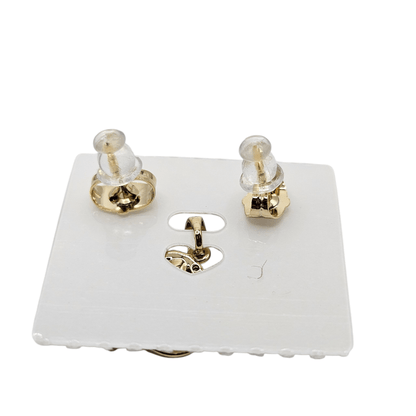 Heart and Rose 14k Gold Plated Earrings and Pendant Set