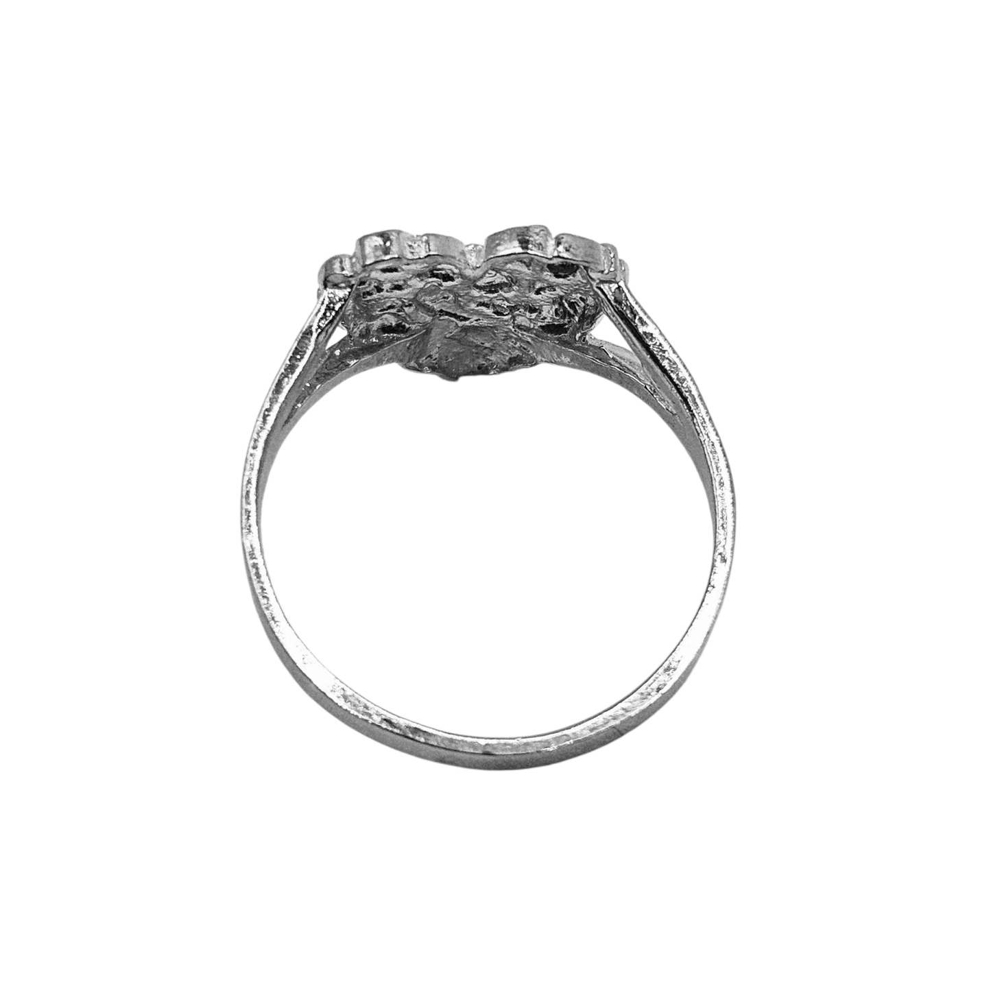 Heart Nugget Silver 925 Ring for Men and Women