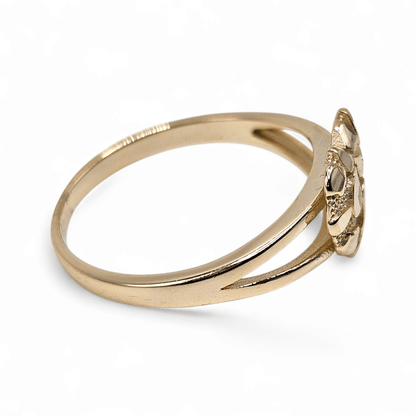 Hearth Nugget Ring 14k Gold Plated Silver 925 - 3 Sizes Available