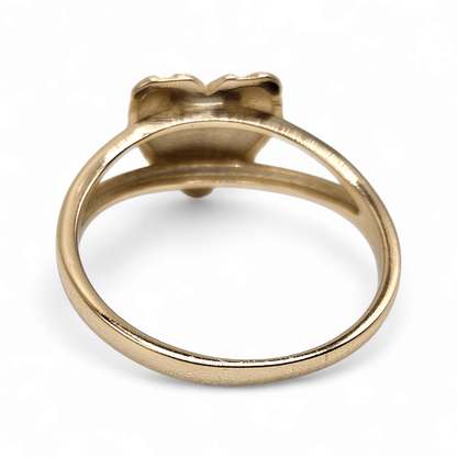 Hearth Nugget Ring 14k Gold Plated Silver 925 - 3 Sizes Available