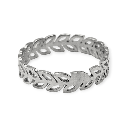 Infinite Leaf Design Silver 925 Ring