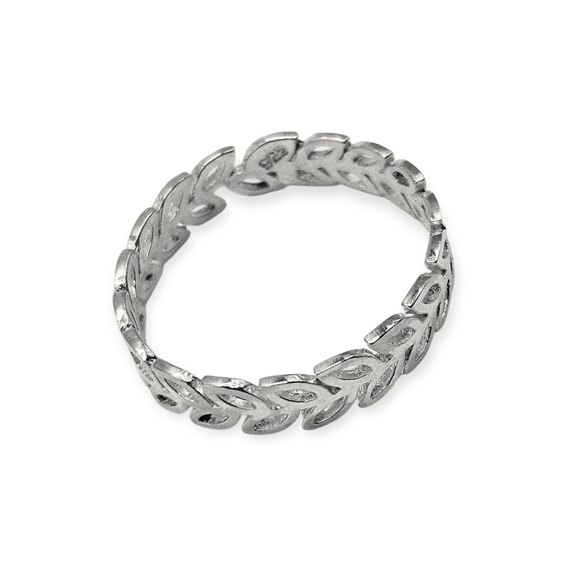Infinite Leaf Design Silver 925 Ring