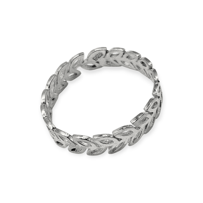 Infinite Leaf Design Silver 925 Ring