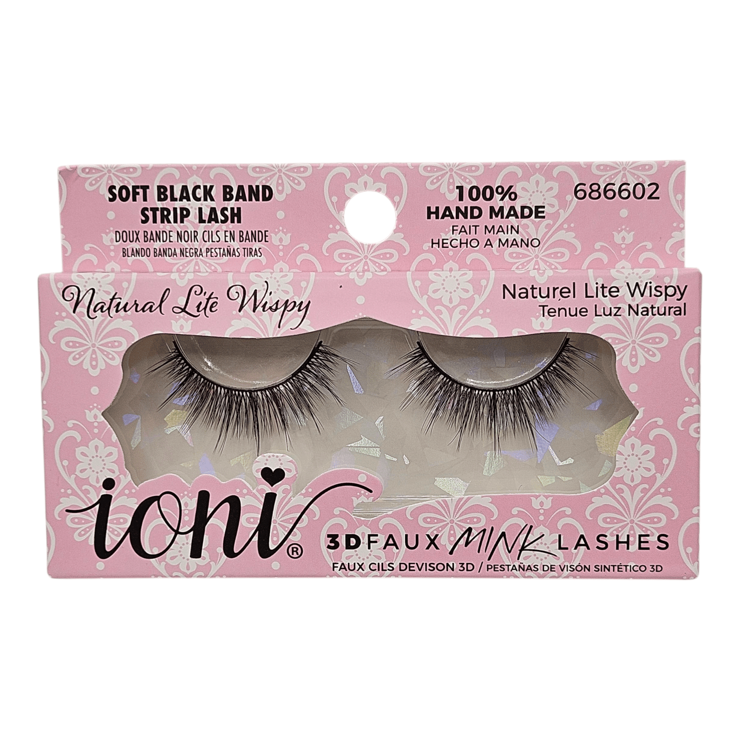 Ioni 3D Flaux Mink Lashes - Natural Lite Wispy