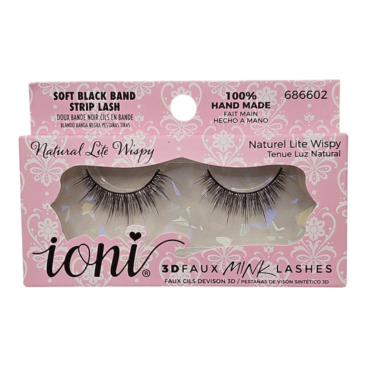 Ioni 3D Flaux Mink Lashes - Natural Lite Wispy